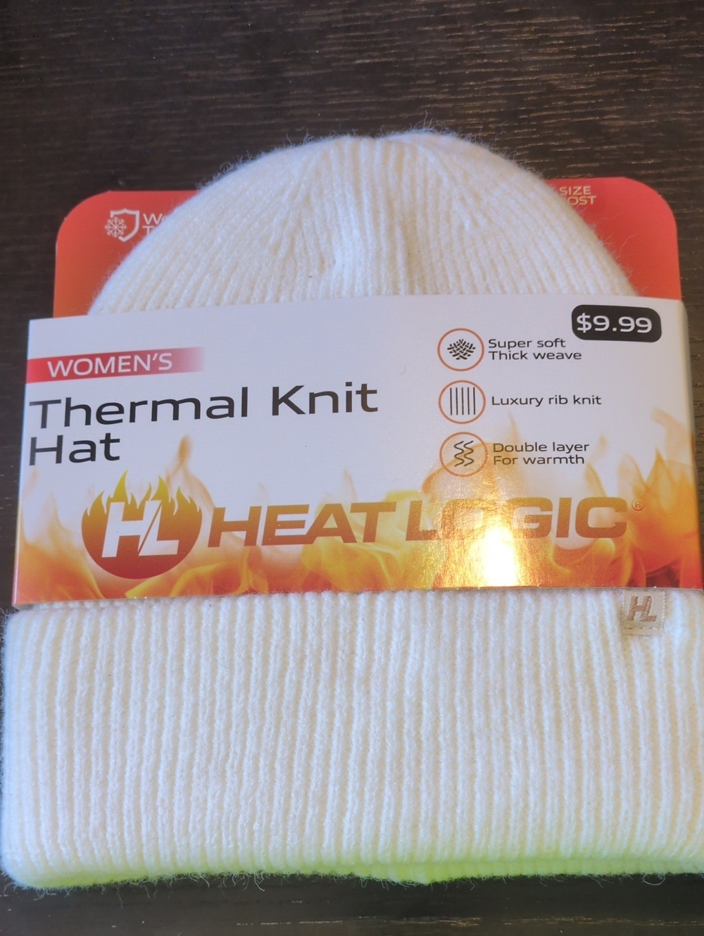 Women’s Thermal Knit Hat- White